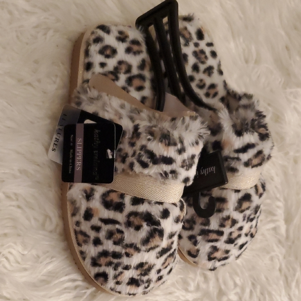 🇺🇸New Kathy Ireland Leopard Print Slippers - Picture 2 of 5